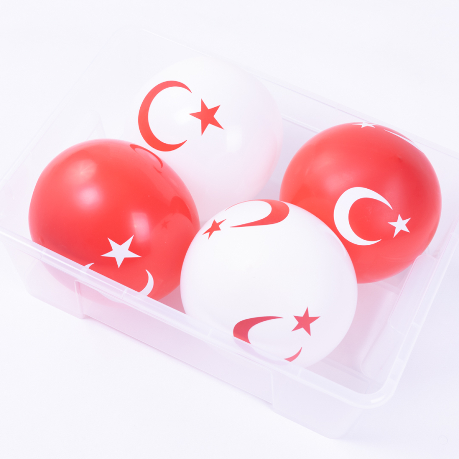 Çepeçevre Baskılı 5li Balon, Ayyıldız / 10 adet - 1