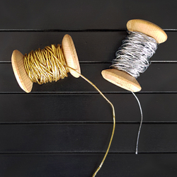 Dekoratif simli monofil ip / 10 metre (Gümüş) - 6