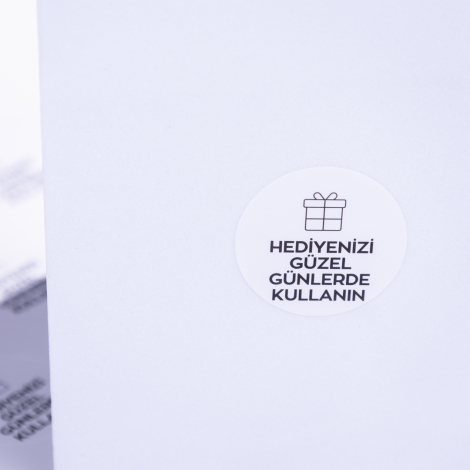 Hediyenizi güzel günlerde kullanın, yazılı sticker seti, 350 adet - Bimotif (1)