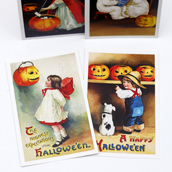 Kartpostal, cadılar bayramı, halloween / 10 set (40 adet) - 3