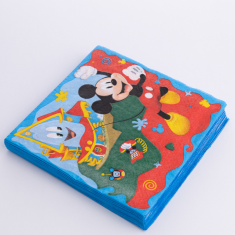 Micky Mouse Boy temalı 20 adet peçete, 33x33 cm - Bimotif