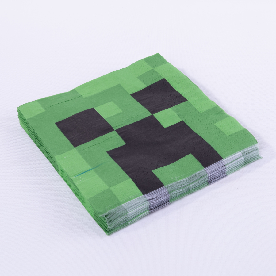 Minecraft temalı 20 adet peçete, 33x33 cm - 1