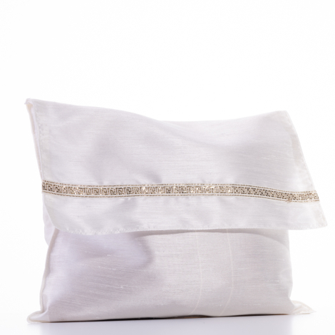 Ottoman silk 4-piece dowry set, Cream - 4