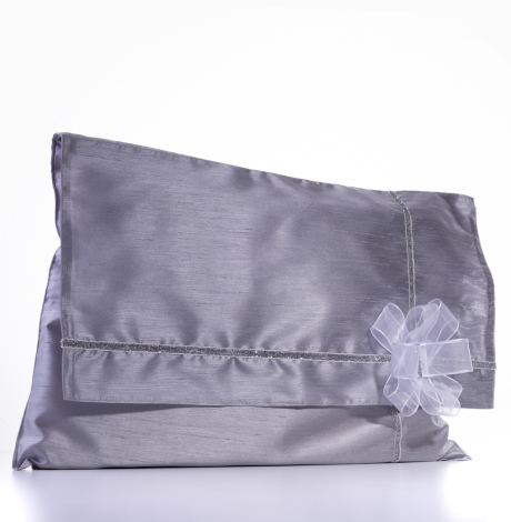 Ottoman silk 4-piece dowry set, Gray - 4