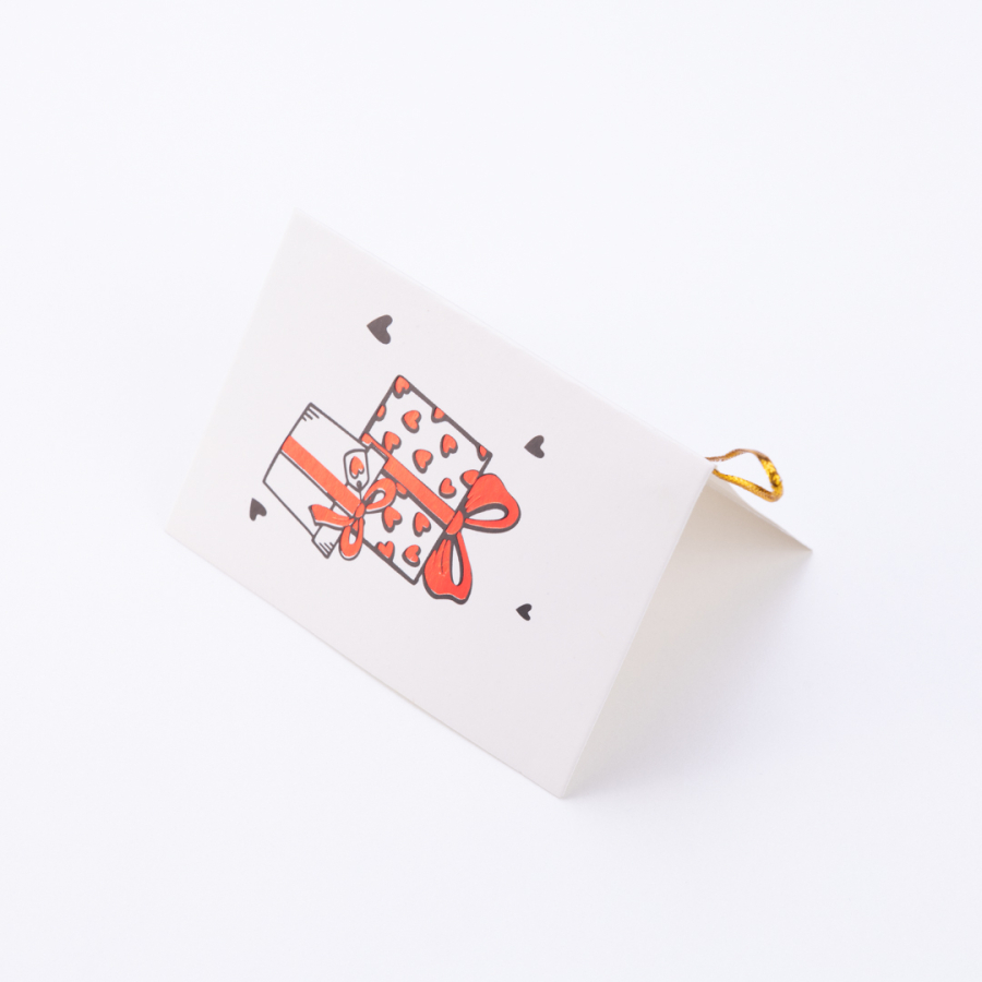 Valentine's themed greeting card, 10x7 cm, Gift Packages - 1