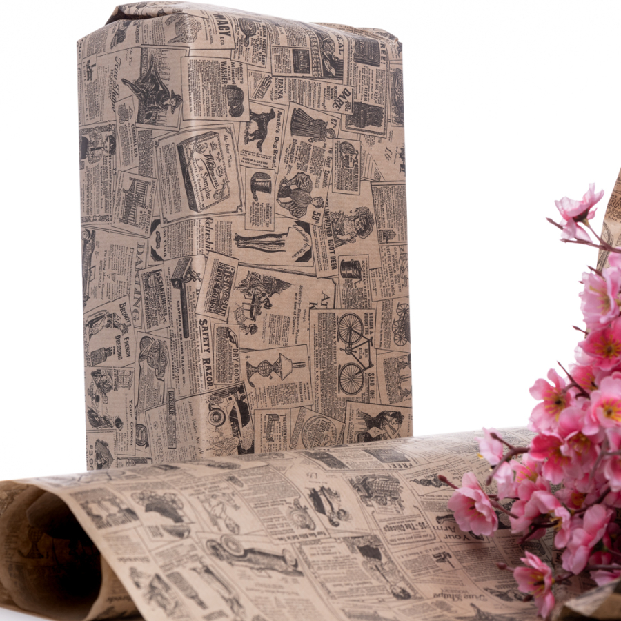 Wrapping paper, newsprint, 70x100 cm / 5 pieces - 2