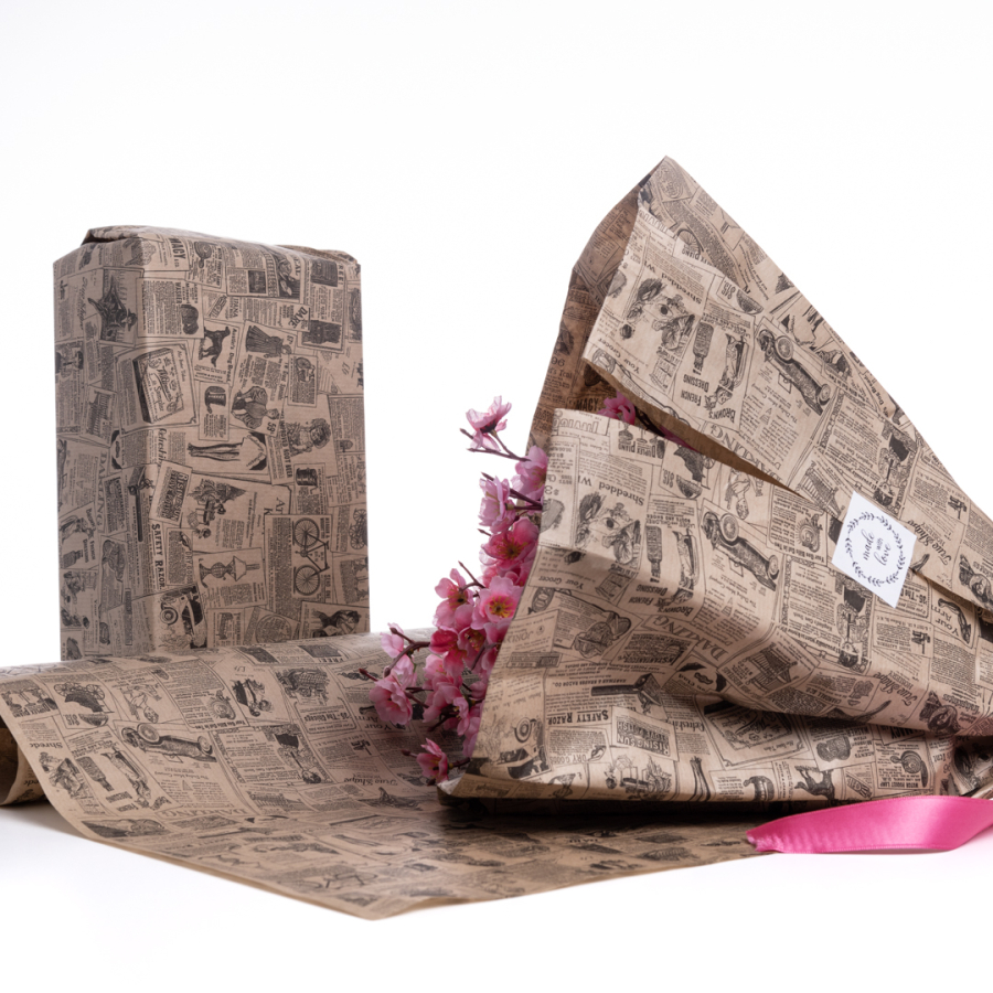 Wrapping paper, newsprint, 70x100 cm / 5 pieces - 1