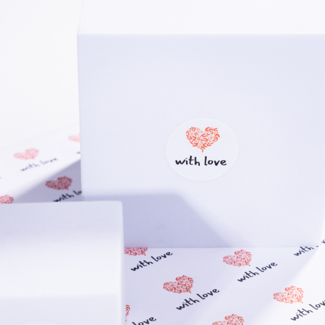 With love written sticker set, 35 pieces - 2