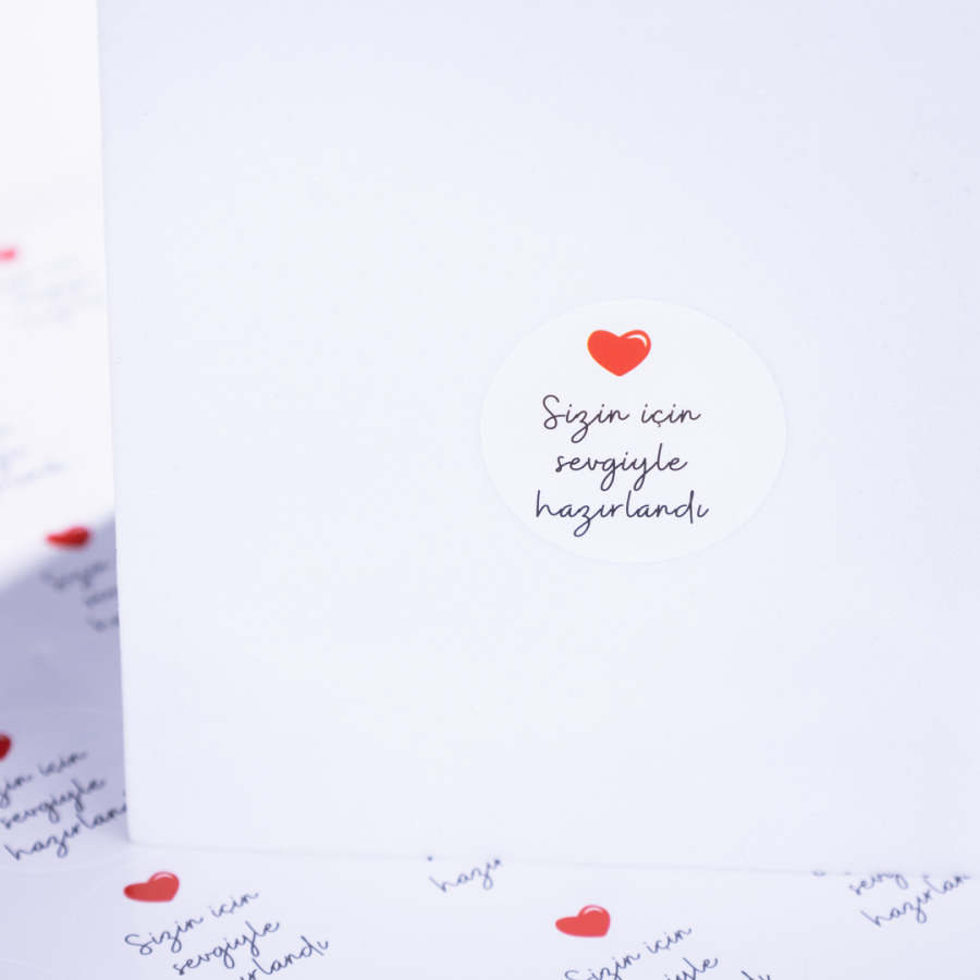 Set of stickers made with love for you, 700 pieces - 1