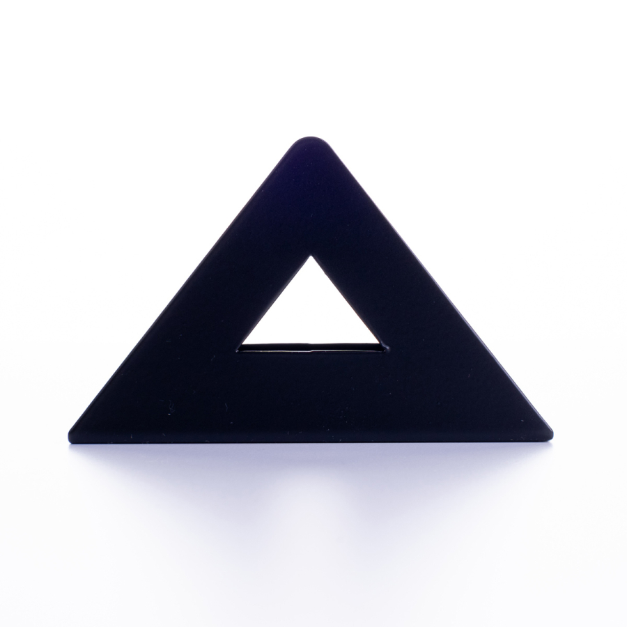 Triangular metal napkin holder, black - 2