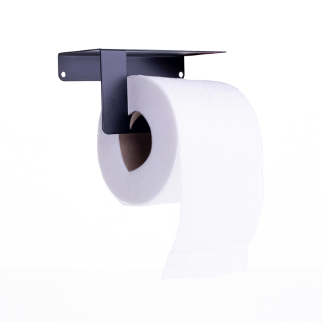 Modern design 2-piece metal towel and toilet paper holder set - 3