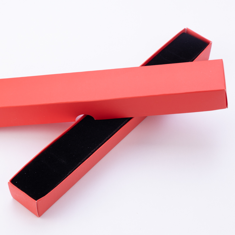 Red 2-pack wristband box, 235x35x25 mm - 2