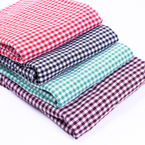 Gingham red tablecloth, table cloth, picnic cloth, 75x75 cm - 3