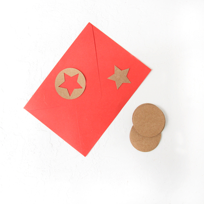 Hang Tags, star / 20 pcs (Kraft) - 2