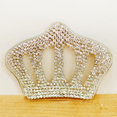 Crystal Rhinestone Crown Patches, king's crown - 7 - 1