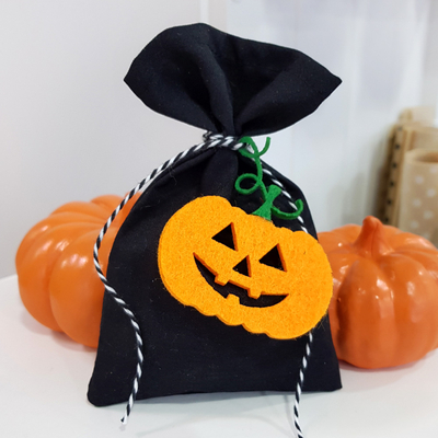 Felt ornament, pumpkin / 3 pcs - 2