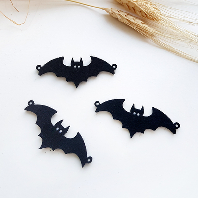 Felt ornament, bat / 3 pcs - 1