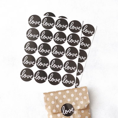 Sticker, love, 3.2 cm / 2 pages - 1