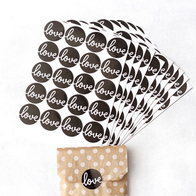 Sticker, love, 3.2 cm / 10 pages - 1