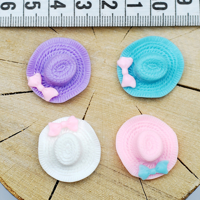 Miniature hat, 3 pcs / Pink - 2