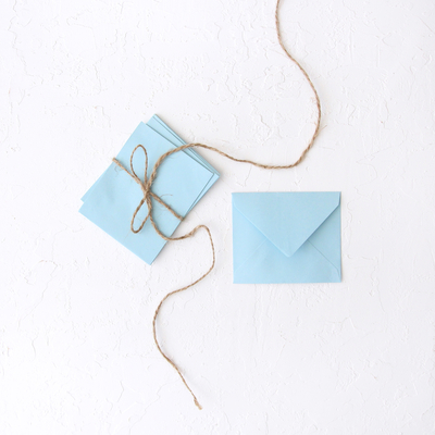 Small envelope, 7x9 cm / 10 pcs (Light Blue) - 1