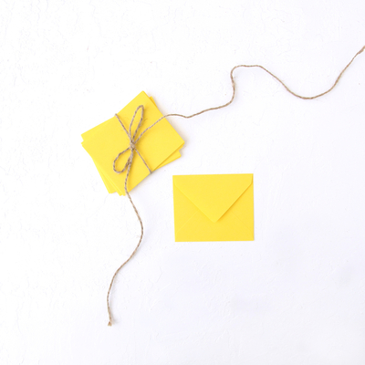 Small envelope, 7x9 cm / 10 pcs (Yellow) - 1