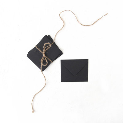 Small envelope, 7x9 cm / 10 pcs (Black) - 1