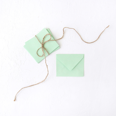 Small envelope, 7x9 cm / 10 pcs (aqua green) - 1