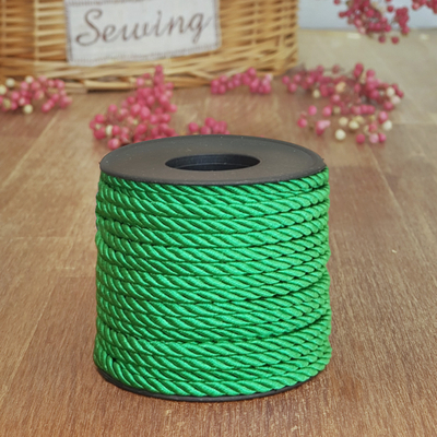 Grass green cord, 4 mm / 15 metres - 1