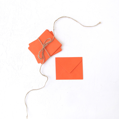 Small envelope, 7x9 cm / 10 pcs (Orange) - 1