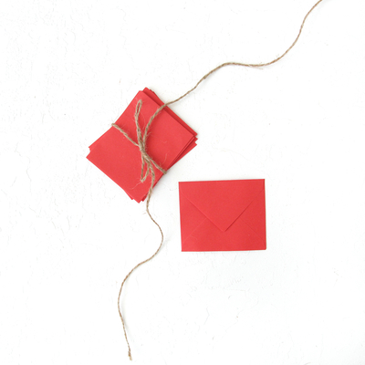 Small envelope, 7x9 cm / 100 pcs (Red) - 1