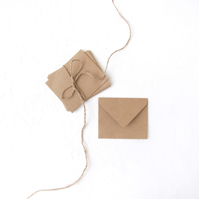 Small envelope, 7x9 cm / 100 pcs (Kraft) - 1