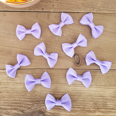 Lilac grosgrain bow, 4 cm / 20 pcs - 1