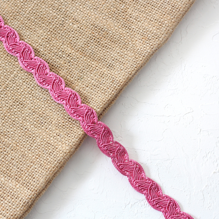 Decorative Sutstone ribbon / 5 metres - Fuchsia - 1