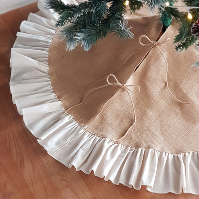 Christmas pine tree cover, natural / 90 cm - 2