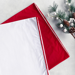 Christmas pillowcase set with pompom, 50x70 cm / red-white - 2