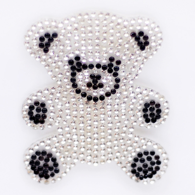 Crystal Rhinestone Crown Patches, teddy bear - 3 - 1