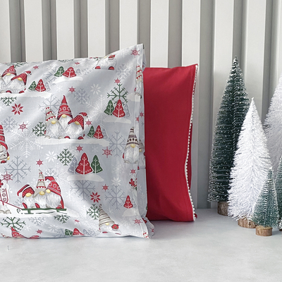 Christmas pillowcase set, 50x70 cm / grey - 1