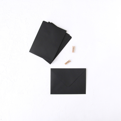 Black standard envelope, 13x18 cm / 100 pcs - 1