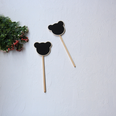 Chalkboard stick, teddy bear - 1