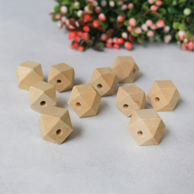 Geometric cut solid beads, 20 mm / 10 pcs - 1