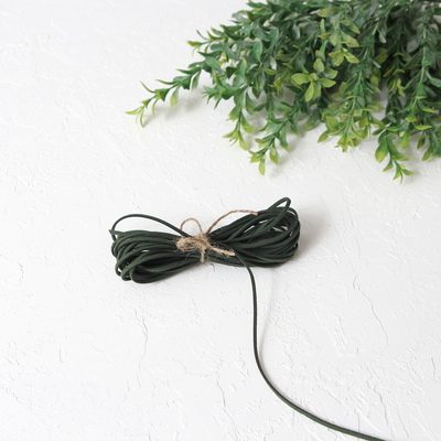 Green suede rope, 3 mm / 5 metres - 1