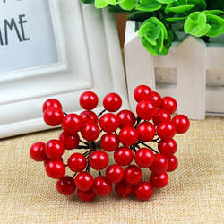 Mini wired berry, red / 100 pcs - 2