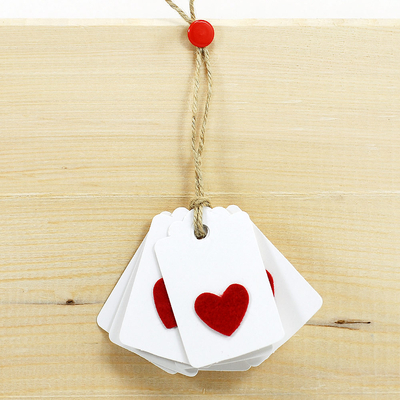 Hang Tags, felt heart / 20 pcs - 1