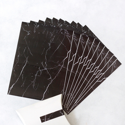 Black marble sticker tape, 13.5x1.5 cm / 10 pages - 2