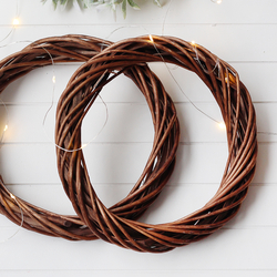 Thin bamboo garland, 20 cm / coffee - Bimotif (1)