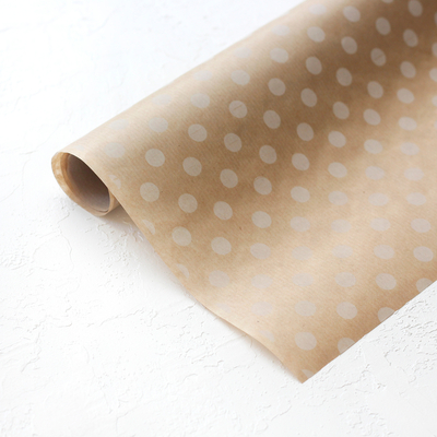 Wrapping paper, polka dot, 70x100 cm / 20 pcs (White) - 1