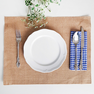 Jute placemat, flat, 35x45 cm / 2 pcs - 1