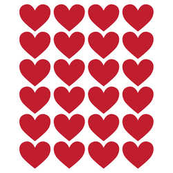 Red heart sticker, 3.2 cm / 2 pages - 3