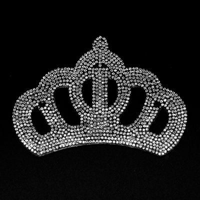 Crystal Rhinestone Crown Patches, princess crown / Small - 1